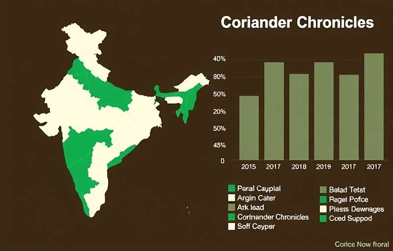 Coriander Chronicles India download statistics showing regional distribution across India