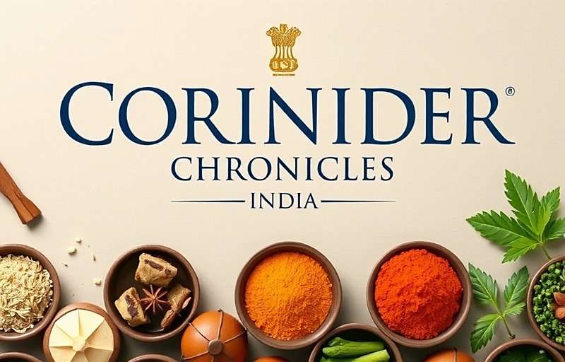 Coriander Chronicles India game cover featuring traditional Indian spices and regional cuisine elements